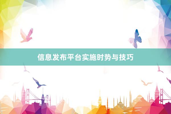 信息发布平台实施时势与技巧