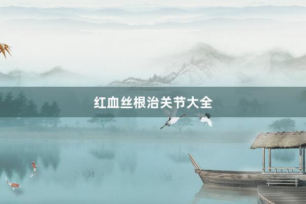 红血丝根治关节大全